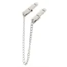 MenSteel Pince-tétons Pegs avec chaîne